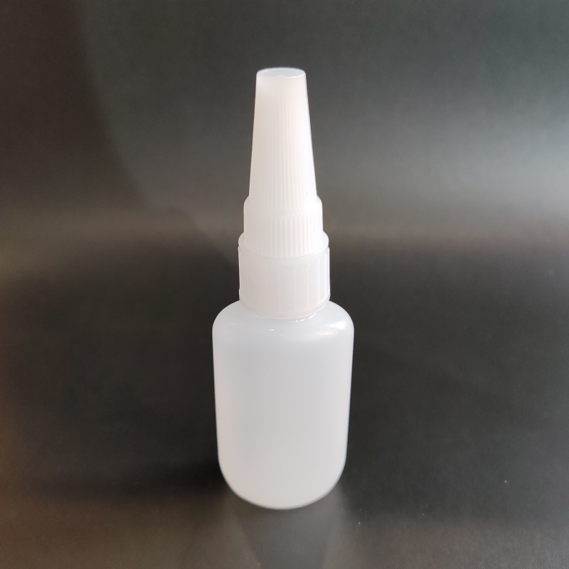 HDPE Plastic Dropper Bottles with Colored Caps for Fast Dry Glue Cyanoacrylate Adhesive Pin Cap Bottle