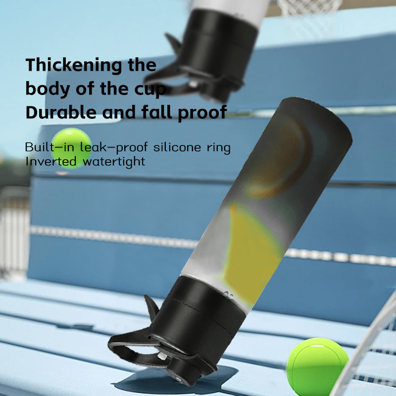 Personalized Kids' Plastic Water Bottle, Cute Cartoon Design BPA-Free with Gradient Effect, 500ml Portable Size for Travel