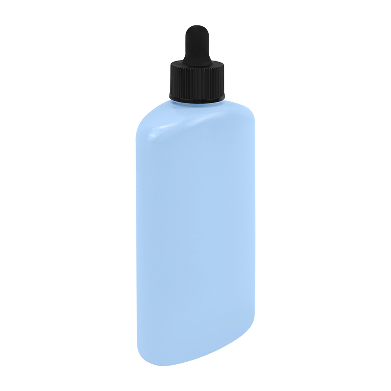 Wholesale Luxury 220ml Square Hair Serum Empty Refill Plastic Bottle Perfume Essential Oil Bottle with Dropper Cap