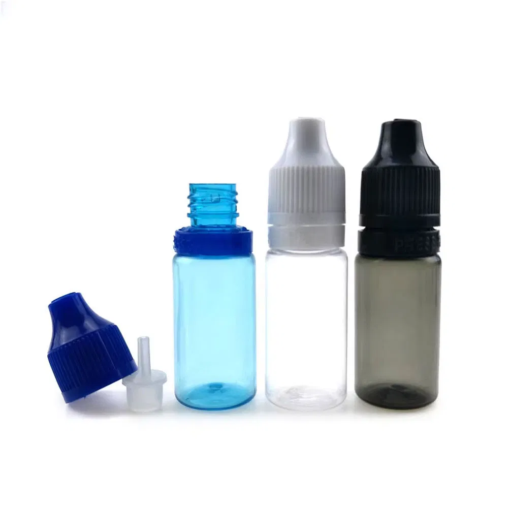 10ml Black Liquid Bottle Plastic Squeezable Empty Refill Light-Proof Bottle for Oil