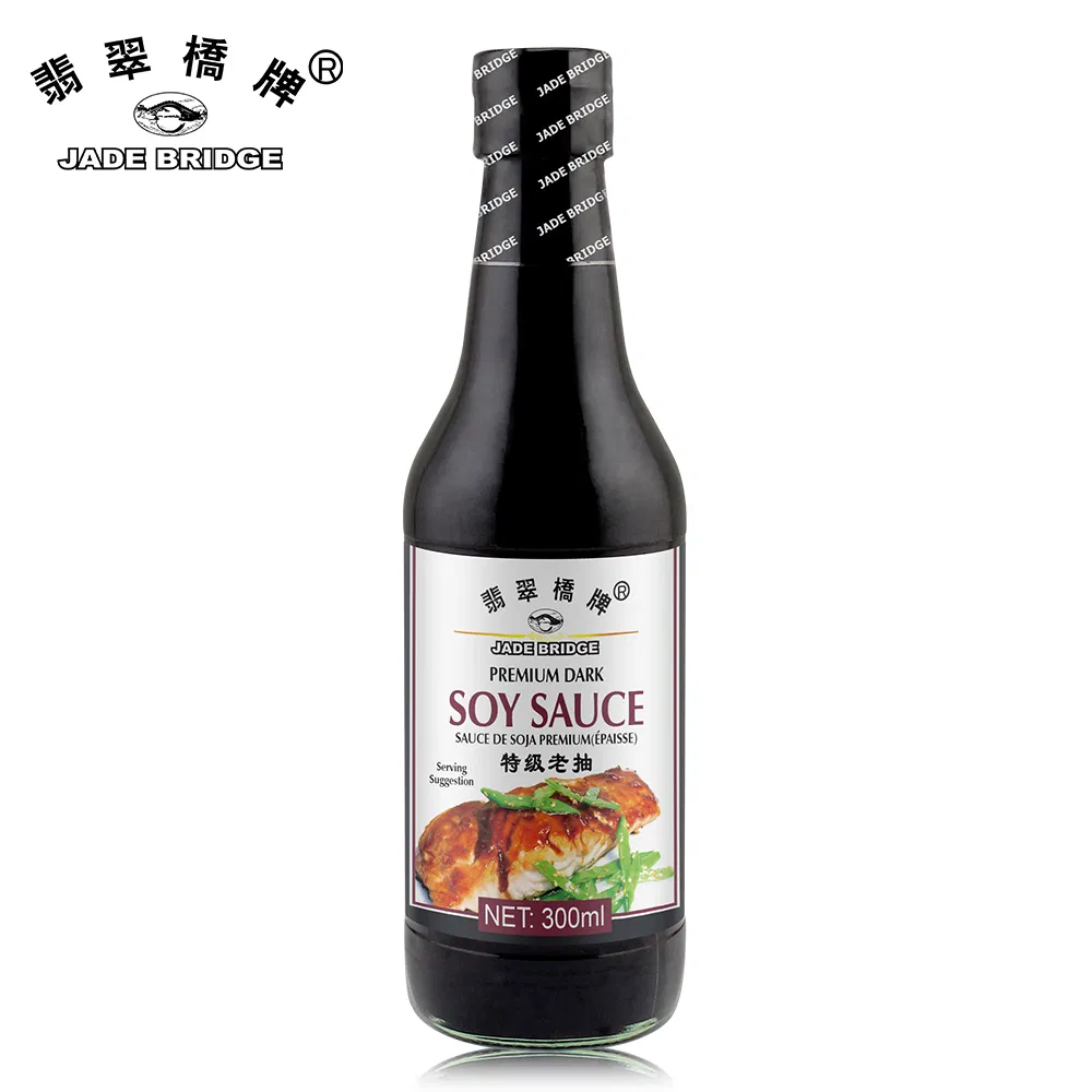 Chinese Seasoning Suppliers High Quality Soybean Sauce Wholesale 500 Ml Plastic Bottle Jade Bridge Premium Dark Soy Sauce
