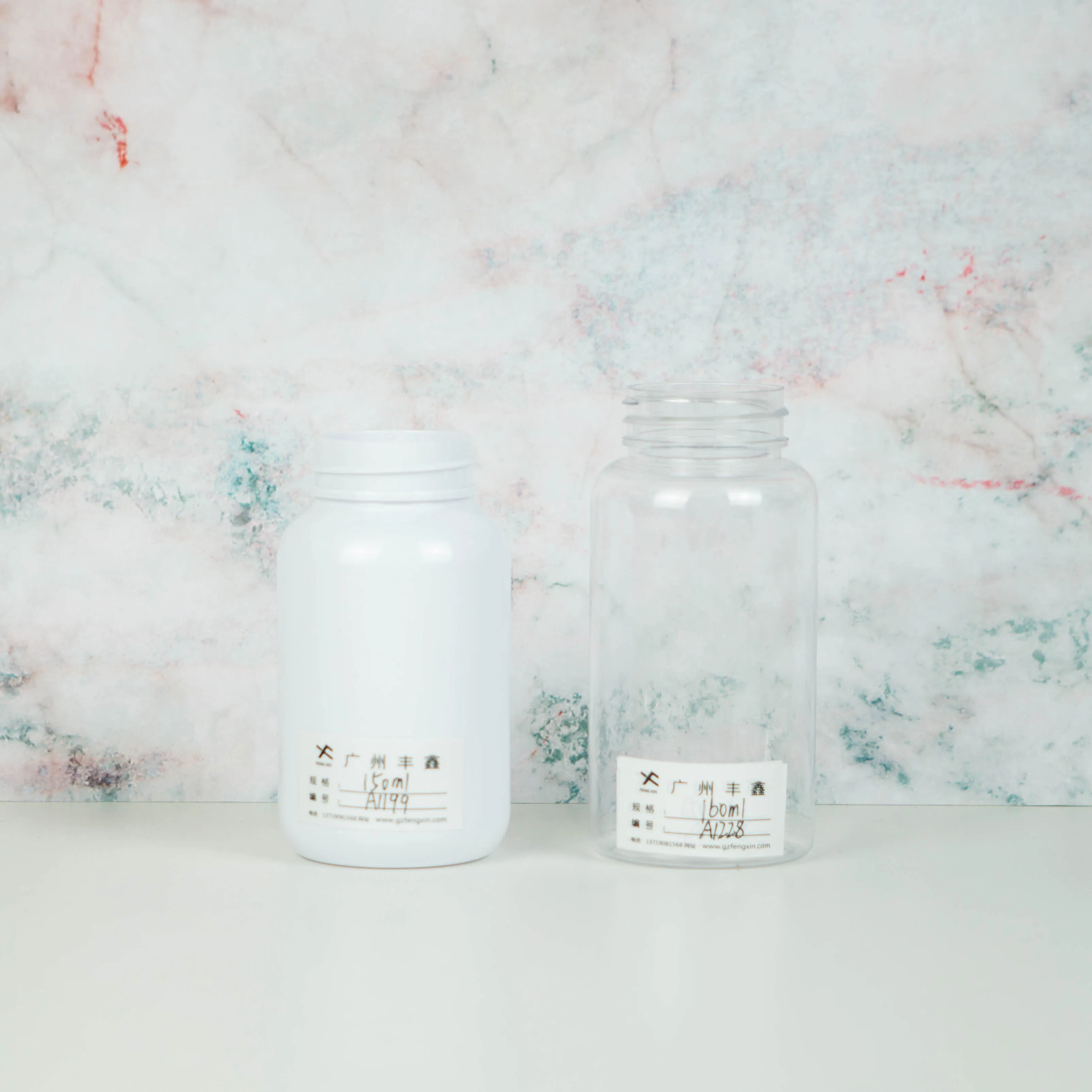 Clear Pet 150ml Plastic Pill Packaging Pharmaceutical Supplement Jar Capsule Bottle