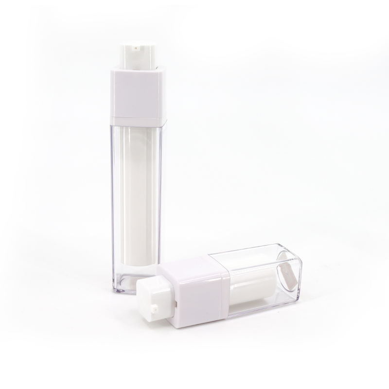 Hot Sale High Quality Custom Refillable Plastic Acrylic Twist Lid Airless Serum Pump Lotion Cream Bottle for Cosmetic