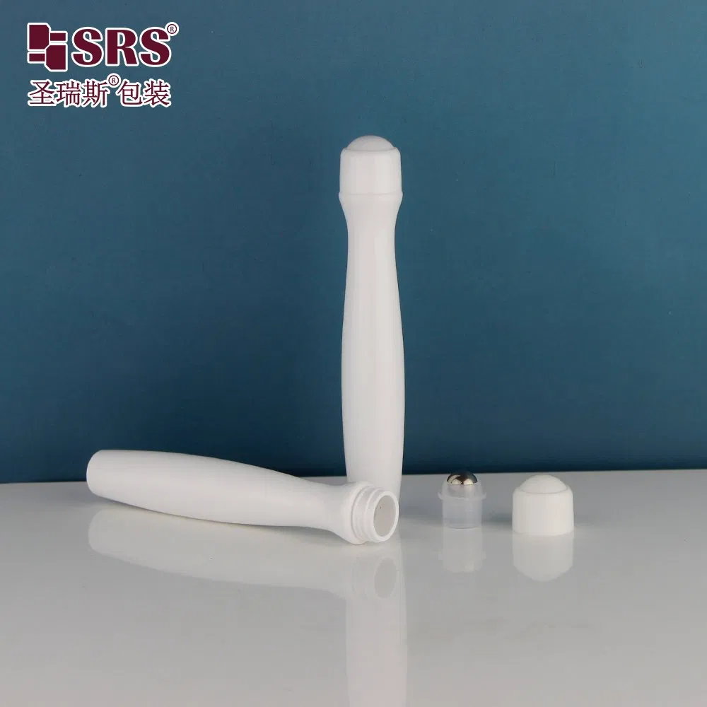 Empty 15ml PETG Eye Serum Roll On Bottle Travel Size Skin Care Plastic Bottle With Steel Roller Ball