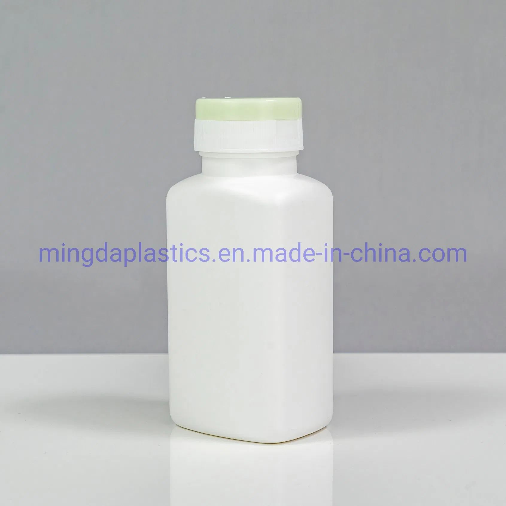 Good Quality 190cc Eco-Friendly Square Customized Food Medicine Grade Empty Plastic HDPE Bottle
