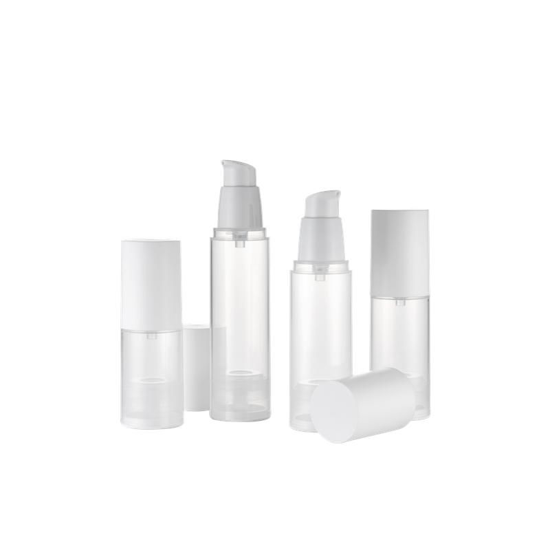 New Design Refillable Plastic Cosmetic Airless Bottle with Lotion Transparent PP Bottle