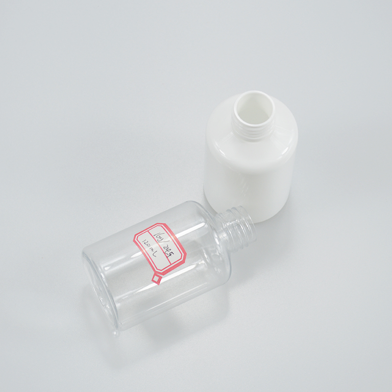 Plastic Pet Bottle 120ml Boston Round Bottle with Sprayer