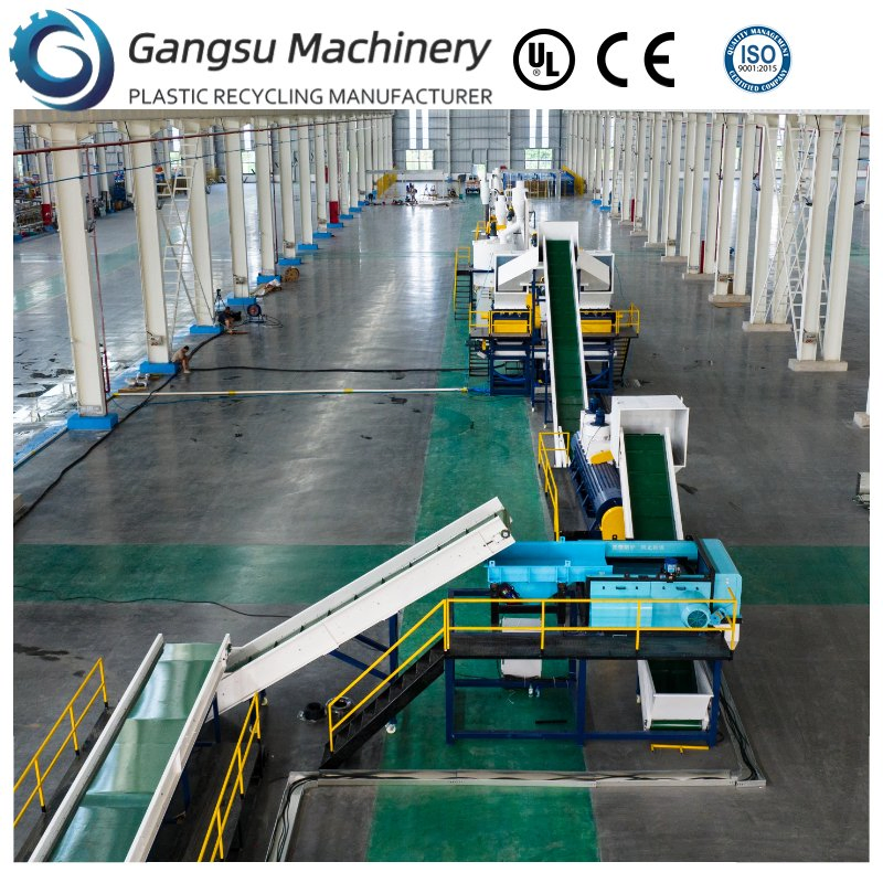 Gagngsu Small Mini Capacity Capacity Pet Bottle Flakes Washing Food Grade Waste Plastic Flakes Recycling Machine with High Quality