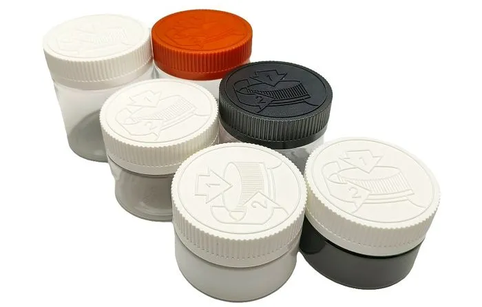 Child Resistant PET Storage Jar