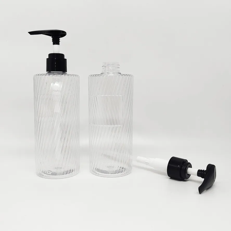 Unique Water Ripple Shape Shampoo Bottle