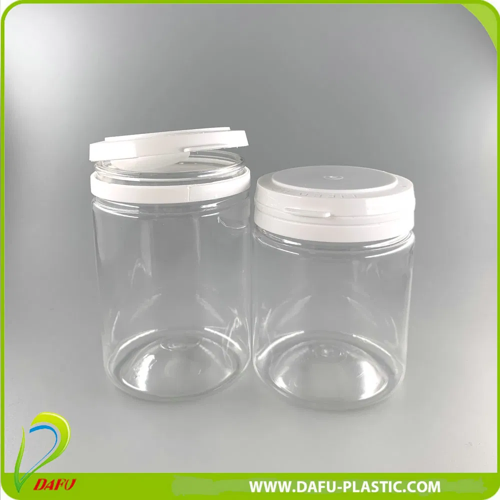 230ml Pet Clear Plastic Wide Mouth Bottle Food Jar with Plastic Cap