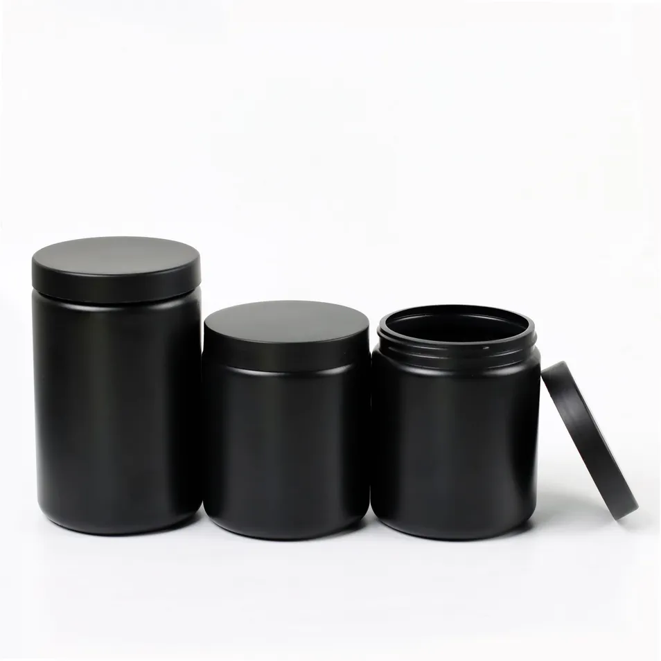 Black HDPE Jar 1