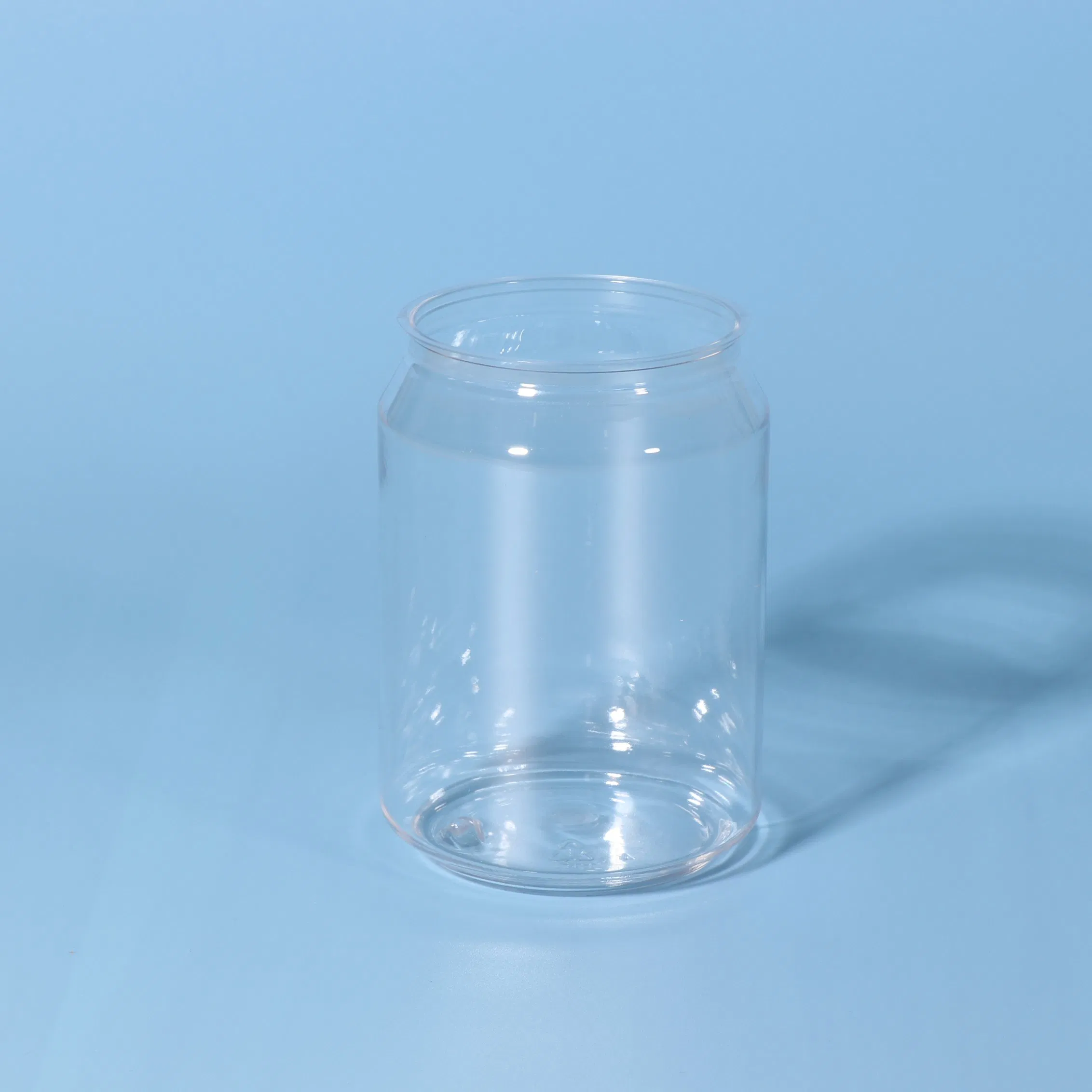 Empty Plastic Pet Cans with Aluminium Lid for Beverage Packaging