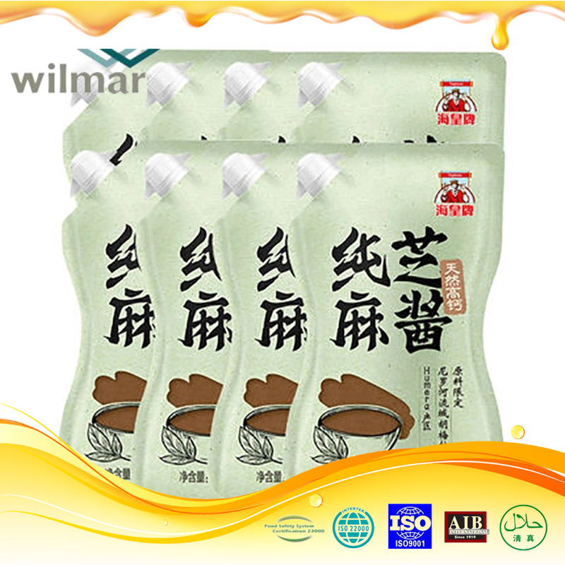 Factory Wholesale Plastic Bottle Sesame Sauce Dark Brown Sesame Paste Sauce