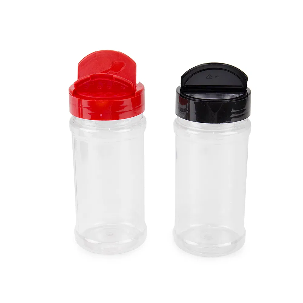 Pet Seasoning Container Plastic Shaker Flip Top Cap Bottles for Spices Packing