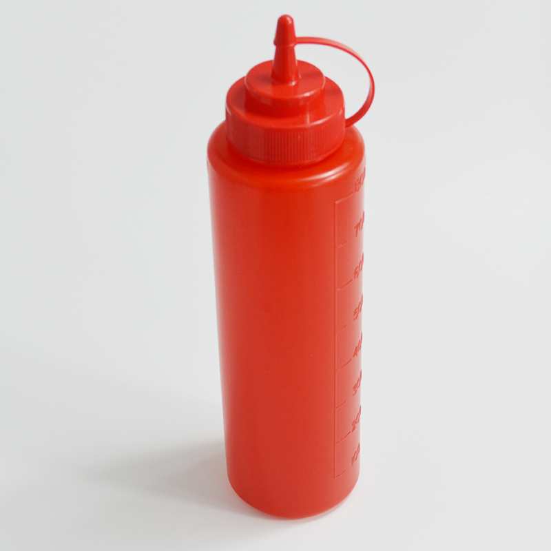 800ml Wide Mouth Plastic Squeeze Bottles with Caps for Ketchup BBQ Sauces Syrup Dressings Sauce Bottle