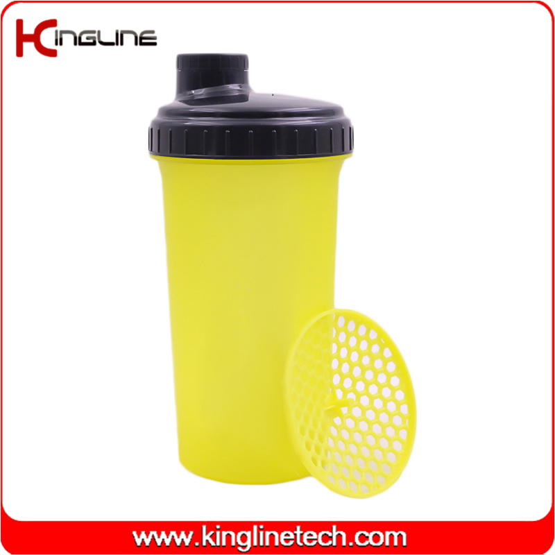 OEM/ODM 700ml plastic colorful custom protein shaker sports water bottle Leak proof for travel gym