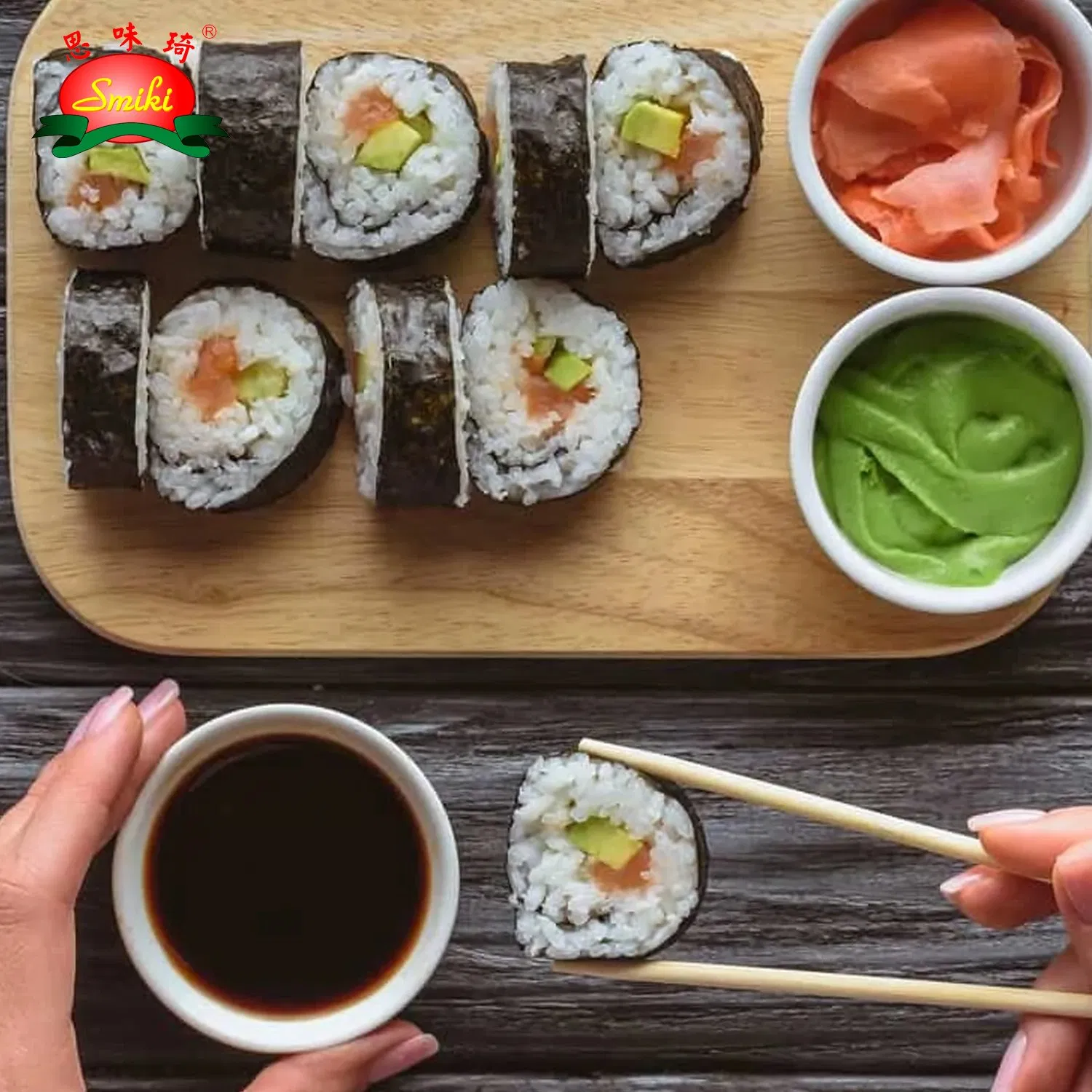 1000ml Sushi Soy Sauce Packing in Plastic Bottle with Low Sodium for Tesco