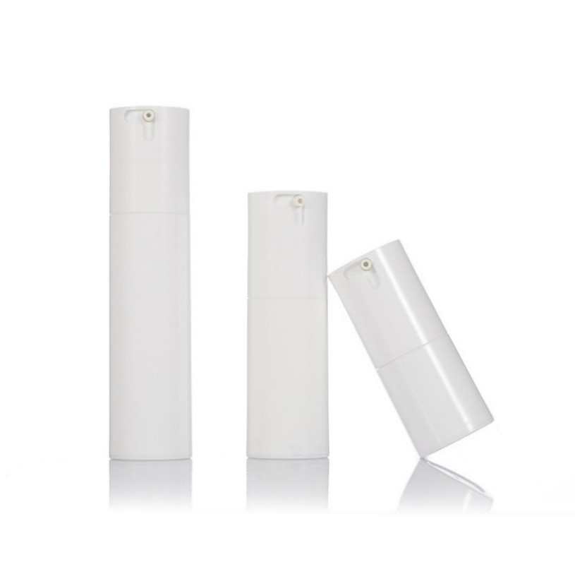 15ml 30ml 50ml Plastic Squeeze Pump Airless Acrylic Cosmetic Bottle Replaceable Liner Face Lotion Cream