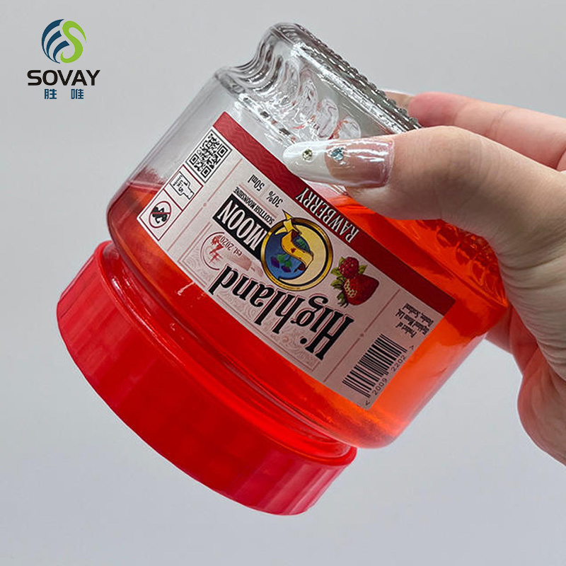 300ml 550ml Customized Wide Mouth Gallon Mason Glass Jar for Pickled Food Storage with Plastic Lid