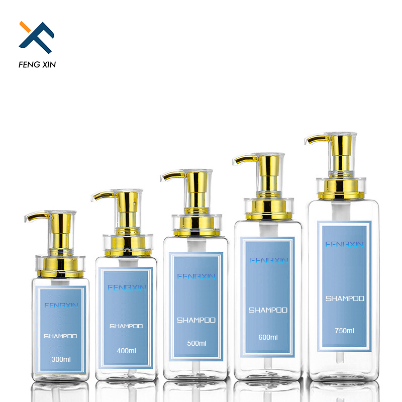 500ml 700ml Pet Shampoo Conditioner Lotion Plastic Bottle for Cosmetic Packing