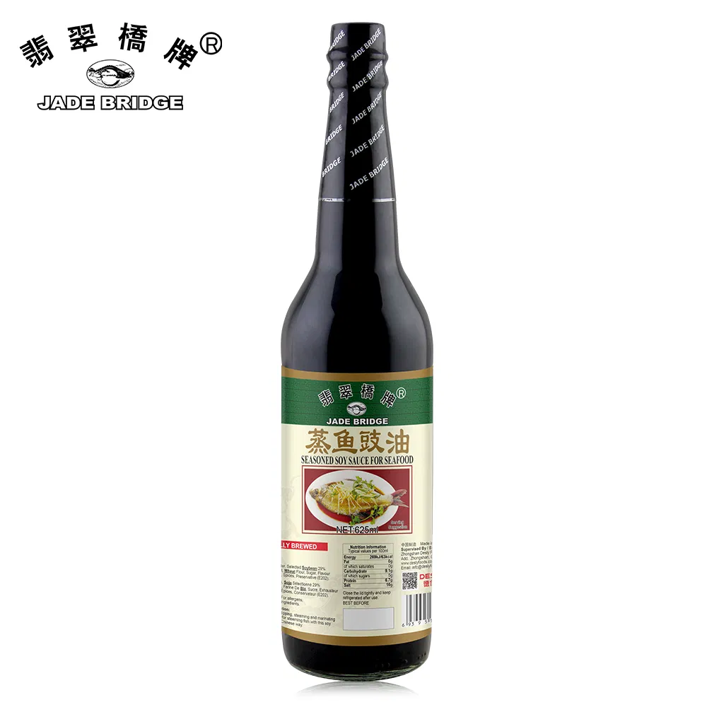 500 Ml Non-GMO Steamed Fish Soya Sauce Wholesale Jade Bridge Plastic Bottle Seasoned Soy Sauce for Seafood