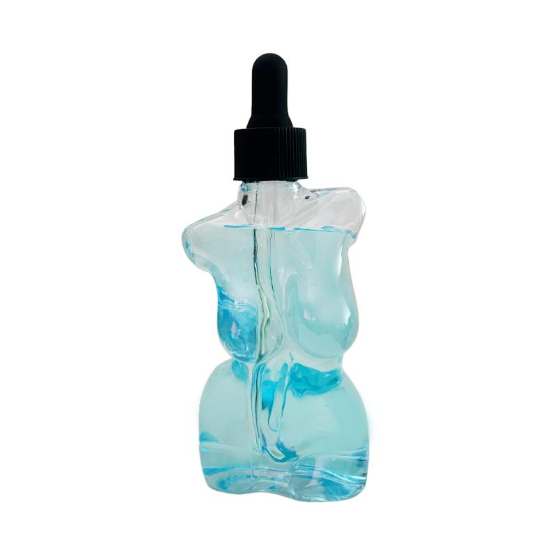 Luxury Pet Cosmetic Essential Oil Dropper Bottle 4oz 120ml Women Body Shape Plastic Bottle