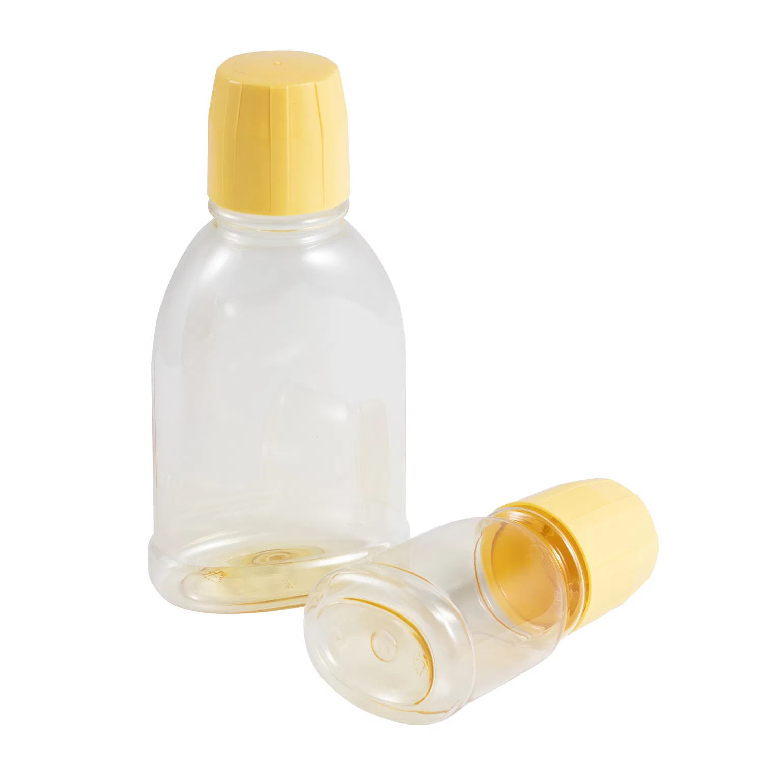80ml 250ml Factory Food Grade Transparent Plastic Bottle Pet Bottle Mouthwash Bottle with Screw Cap