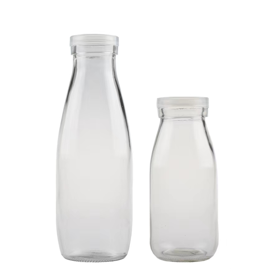 200ml/250ml/300ml Hot -Selling Yogurt Bottle/Glass Beverage Bottle/Fruit Juice Bottle with Iron Cover/Plastic Cover