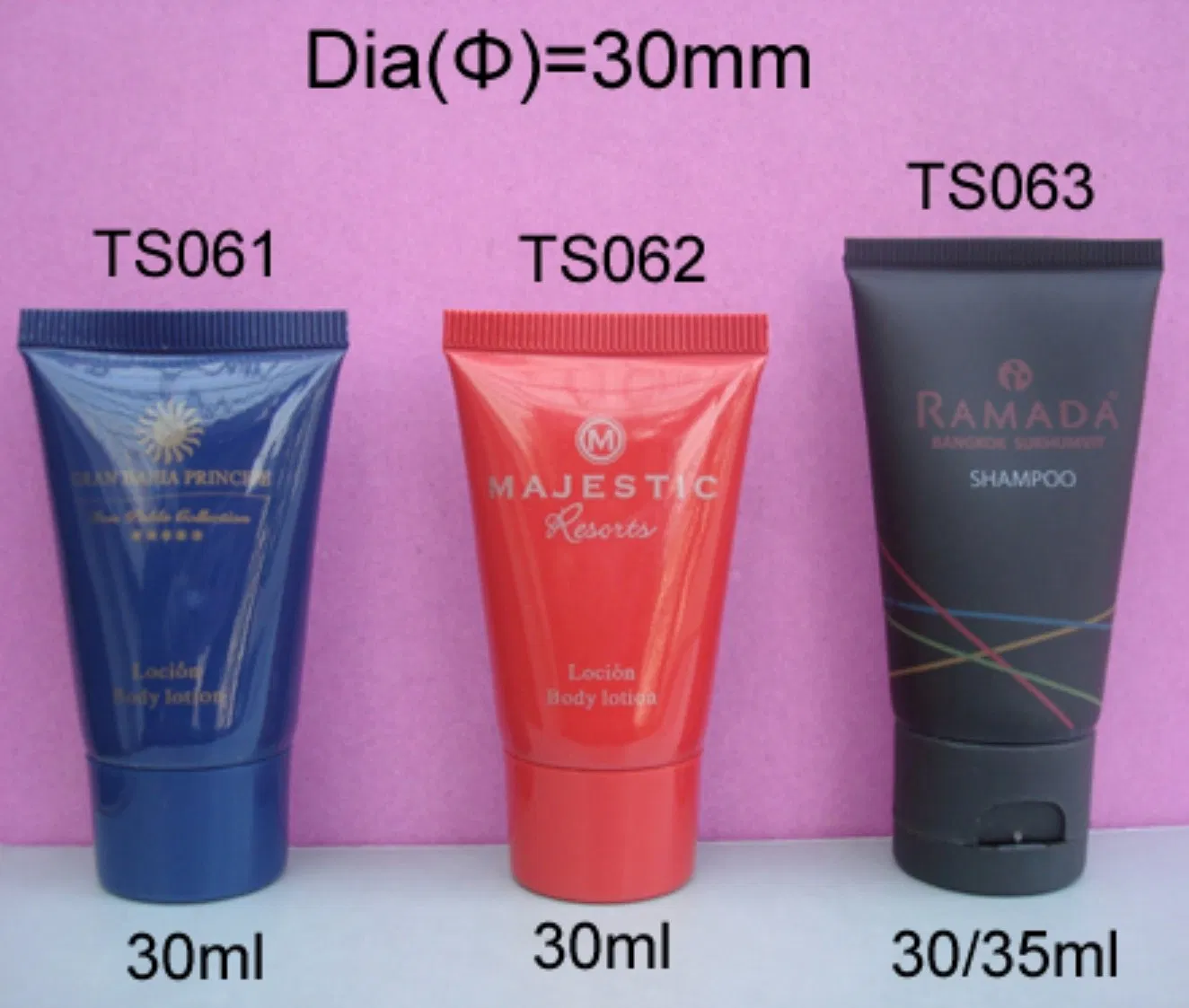 Shampoo Filled in Soft Tube with Hotel Amenities for Hotel Room Using