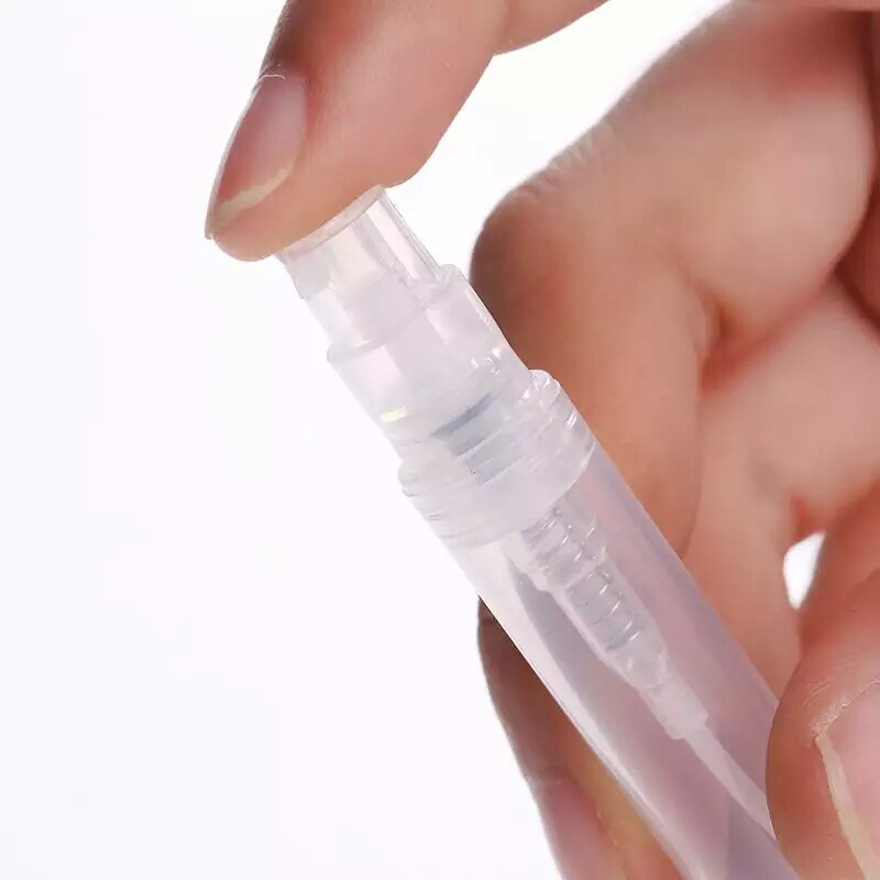 Empty Refillable Perfume Hand Sanitizer 5ml 8ml 10ml Pen Shape Travel Size Plastic Spray Bottle