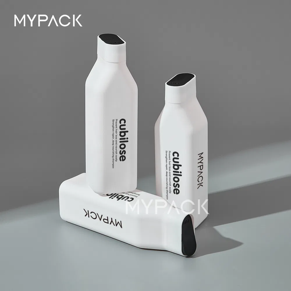 MYPACK Travel Size 60ml White HDPE Plastic Bottle with Cap Small Lotion Bottle for Shampoo and Conditioner