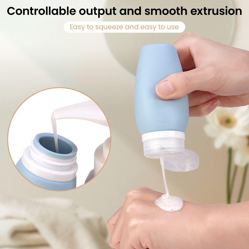 Customized Mini Squeeze Plastic Empty Travel Size Shampoo Silicone Cosmetic Bottles Silicon Tube Empty Lotion Bottle