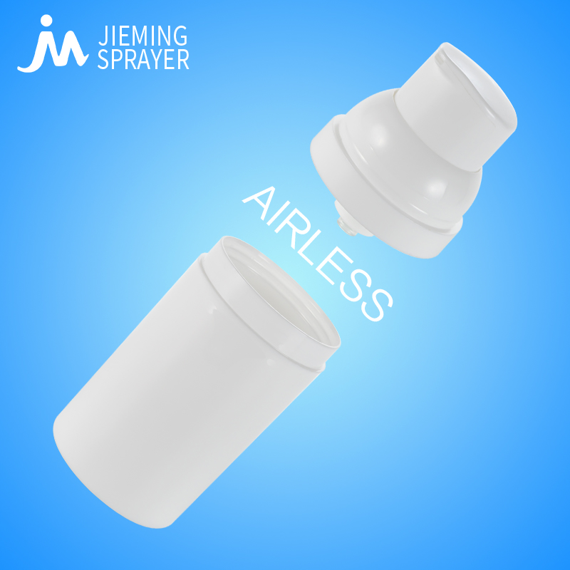 Cosmetic 30ml 50ml 75ml Plastic PP Vacuum Airless Bottle Round Edge Base Shape Snap Pump for Skincare Cream Serum Lotion Airless Bottle