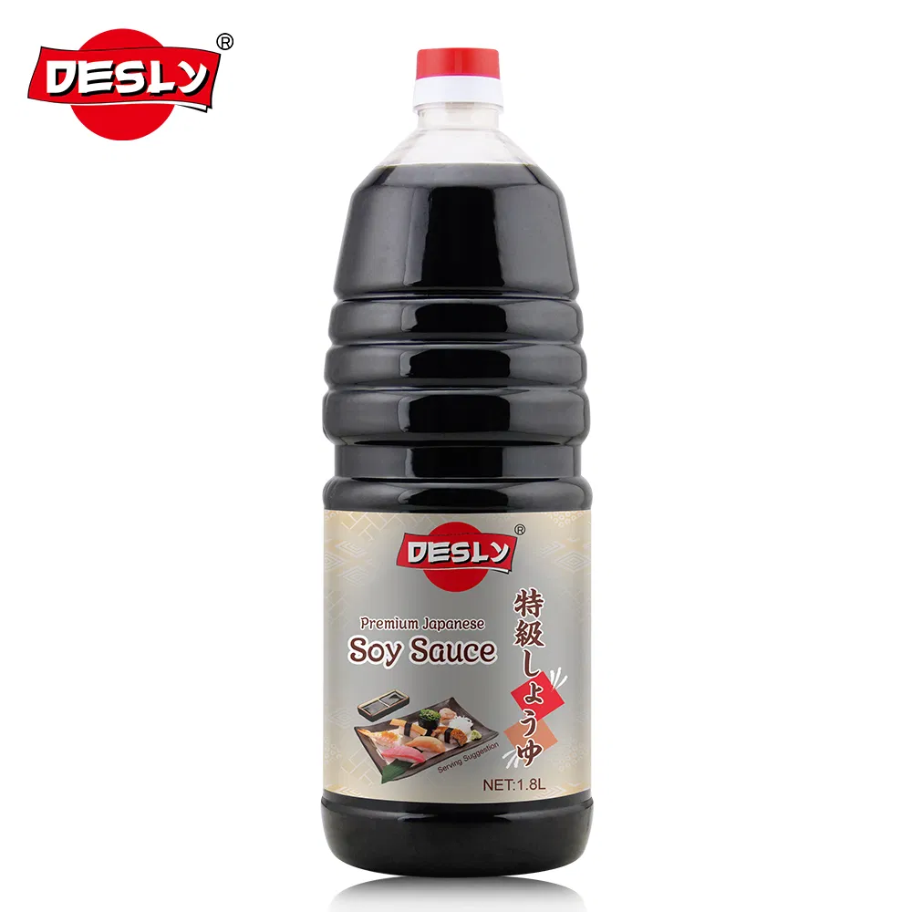 Japanese Taste Foods Suppliers Supermarket Restaurant Wholesale Desly Brand 500 Ml Plastic Bottle Soy Sauce