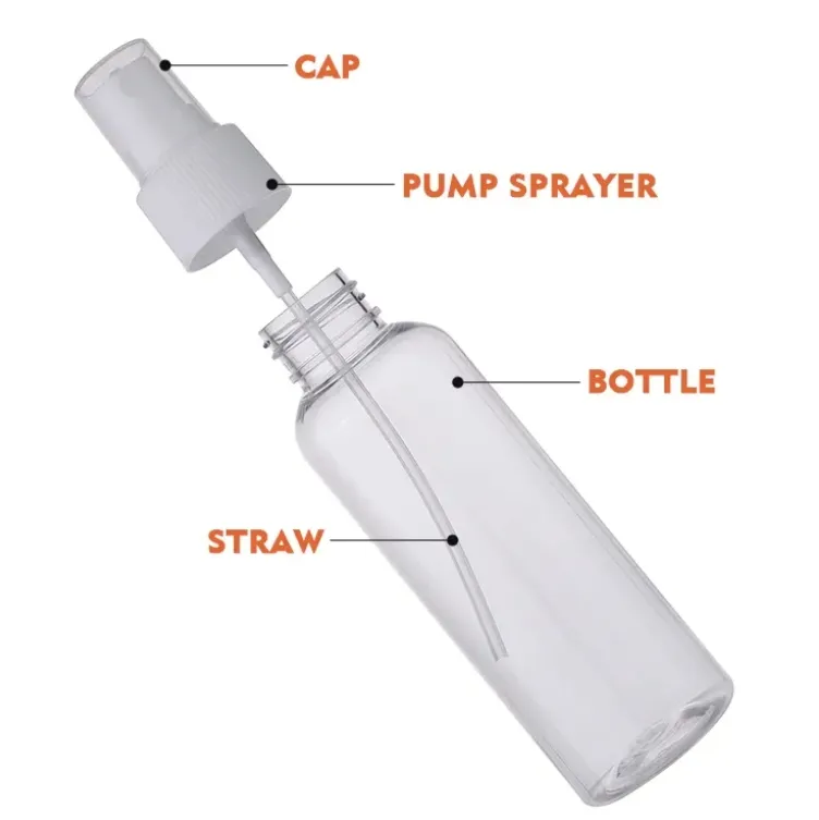Pet Plastic Mist Spray Bottle Detailed View
