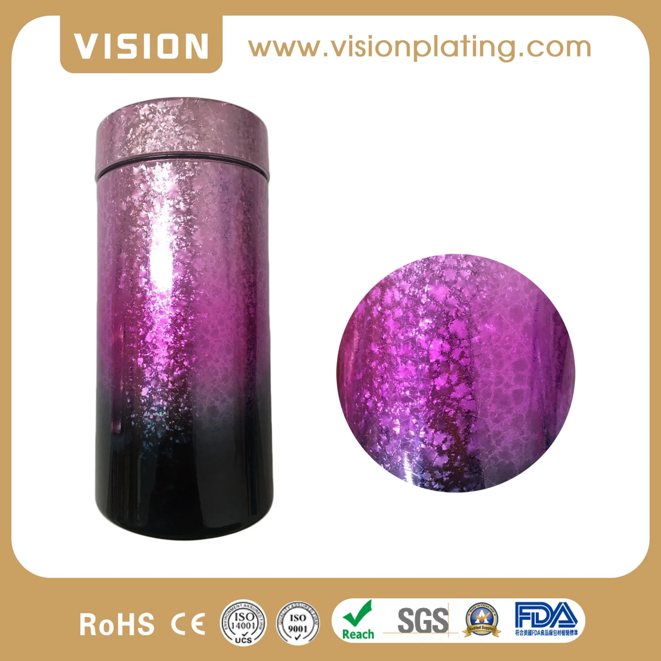 8 Oz HDPE Ice Flower Effect Plastic Bottle Storage Jar Plastic Cans Food Container