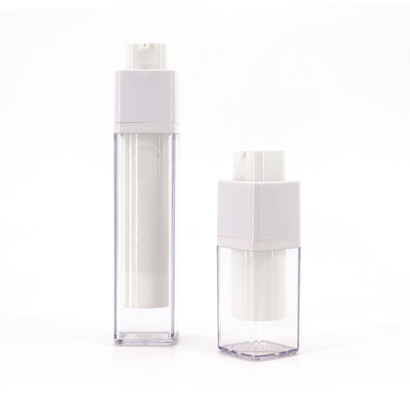 Hot Sale High Quality Custom Refillable Plastic Acrylic Twist Lid Airless Serum Pump Lotion Cream Bottle for Cosmetic
