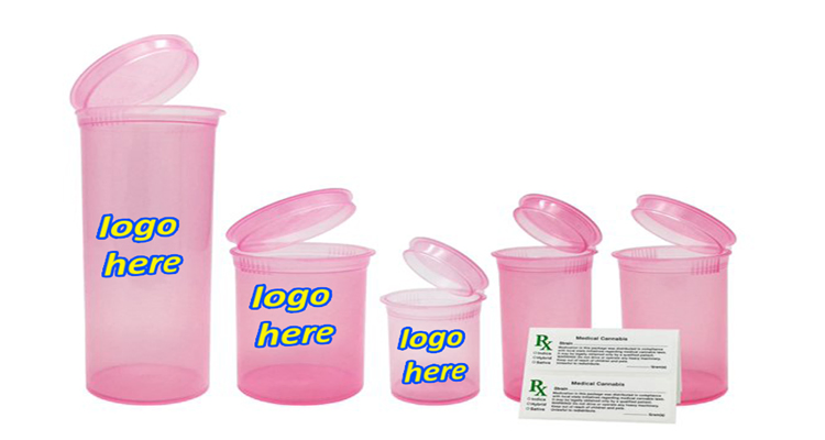 Wholesale Plastic 6 13 19 30 60 DRAM Pop Top Vials Plastic Pop Top Tube Lids Pots Squeeze Jars Container Vial Bottles