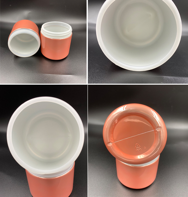 Candy Honey Jar Biscuit Food Plastic Wide Mouth Bottle Pink Jar Food Grade Empty Plastic Jar