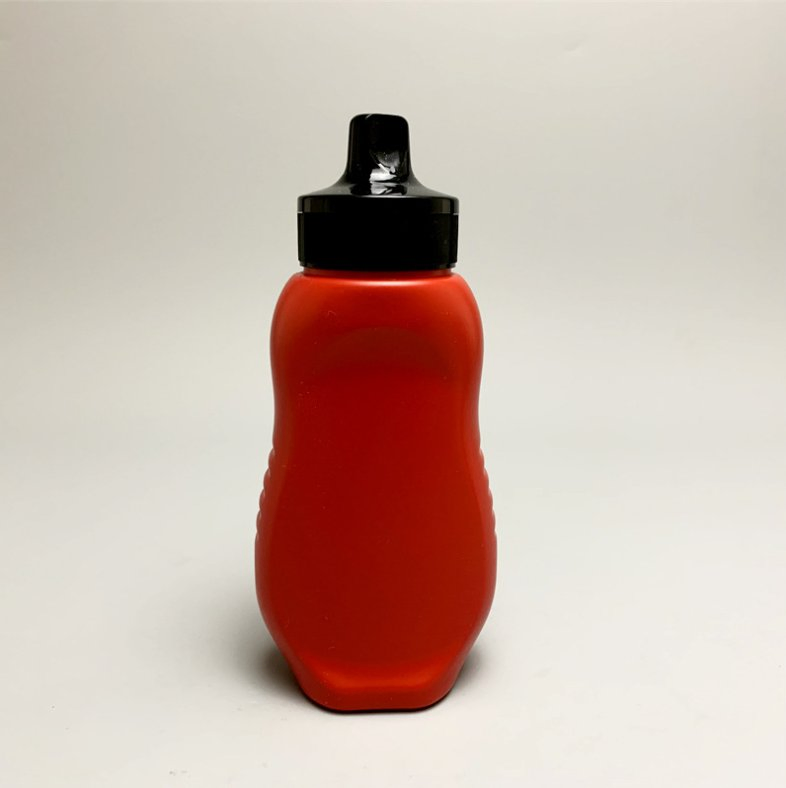 380ml Hot Filled Plastic Squeeze Sauce Bottle with Flip Cap