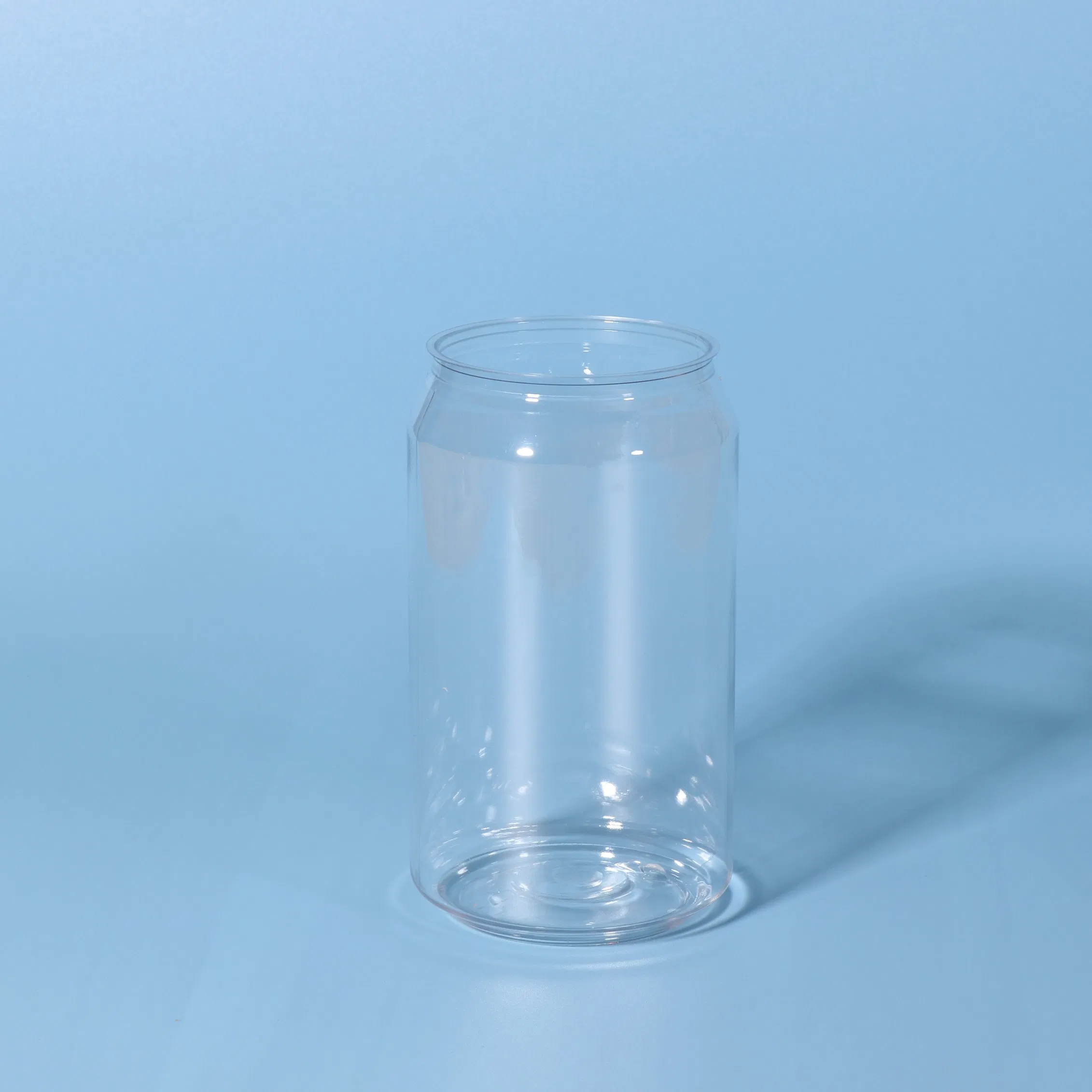 Empty Plastic Pet Cans with Aluminium Lid for Beverage Packaging