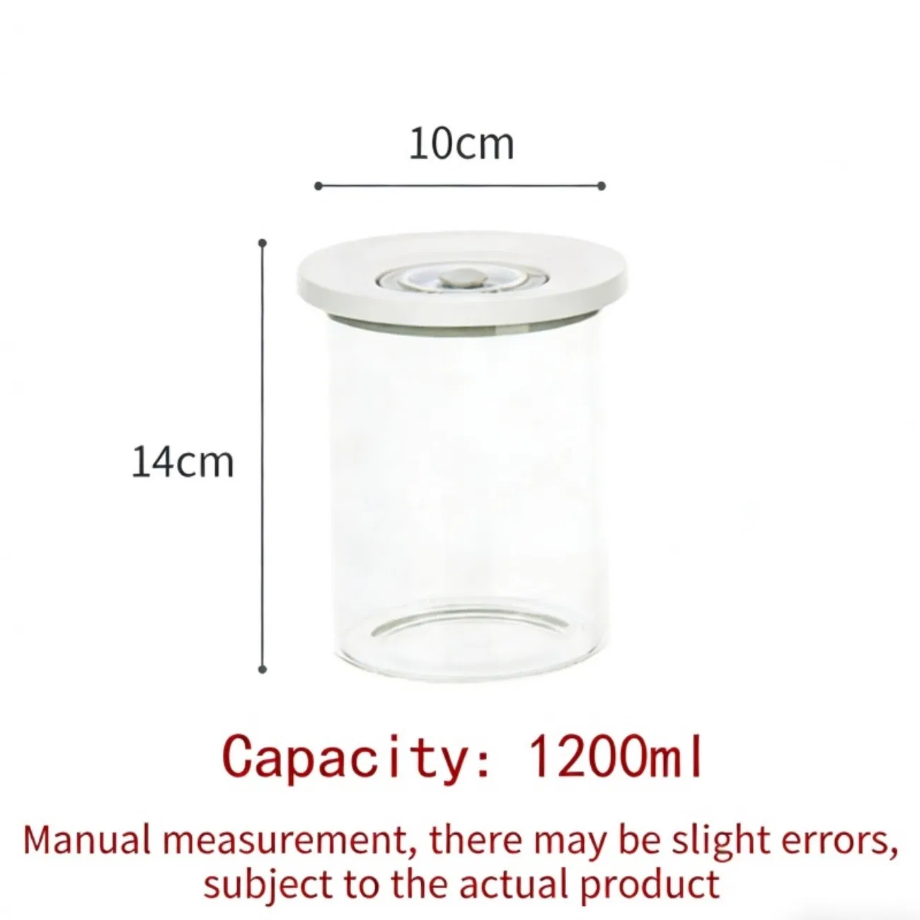 Drop-Resistant Pest Resistant Wide Mouth Space-Saving Food Storage Plastic Jar