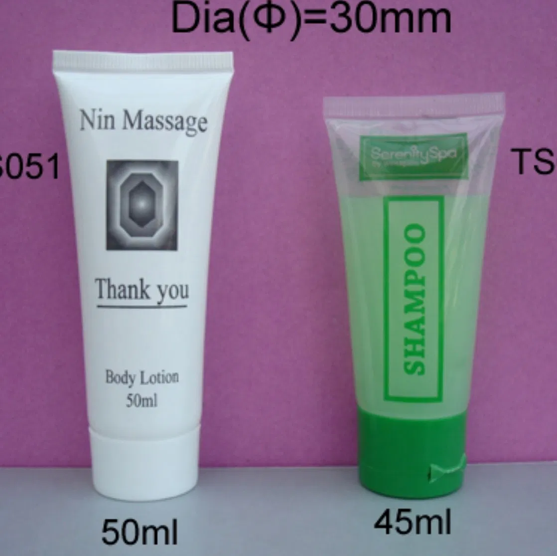 Shampoo Filled in Soft Tube with Hotel Amenities for Hotel Room Using