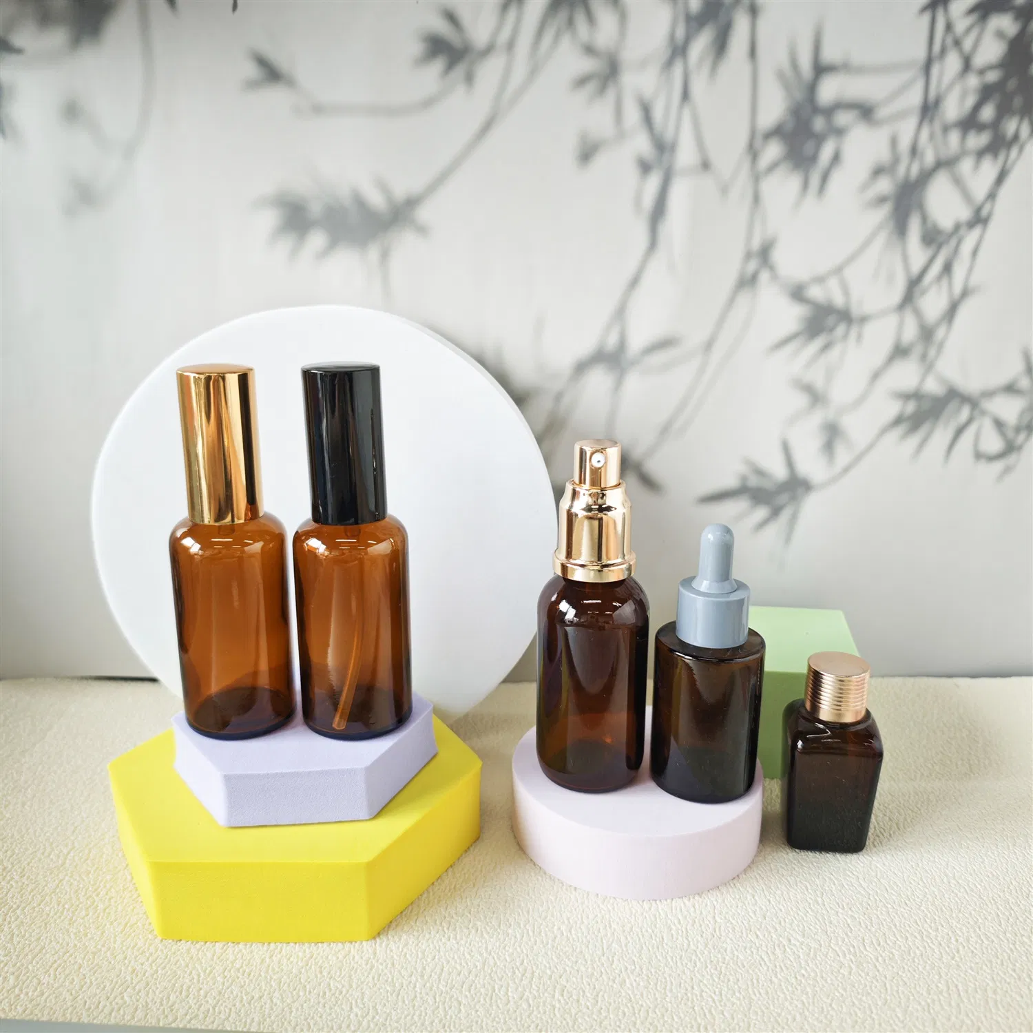 50g/100g/100ml/200ml Domestic Essential Oil Bottle with Taiwan Narrow Spray - Lotion Head Cosmetic Plastic Bottle