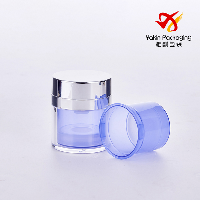 50g, 30g, 15g Round Refiller Airless Bottle Acrylic Cosmetic Plastic Bottle