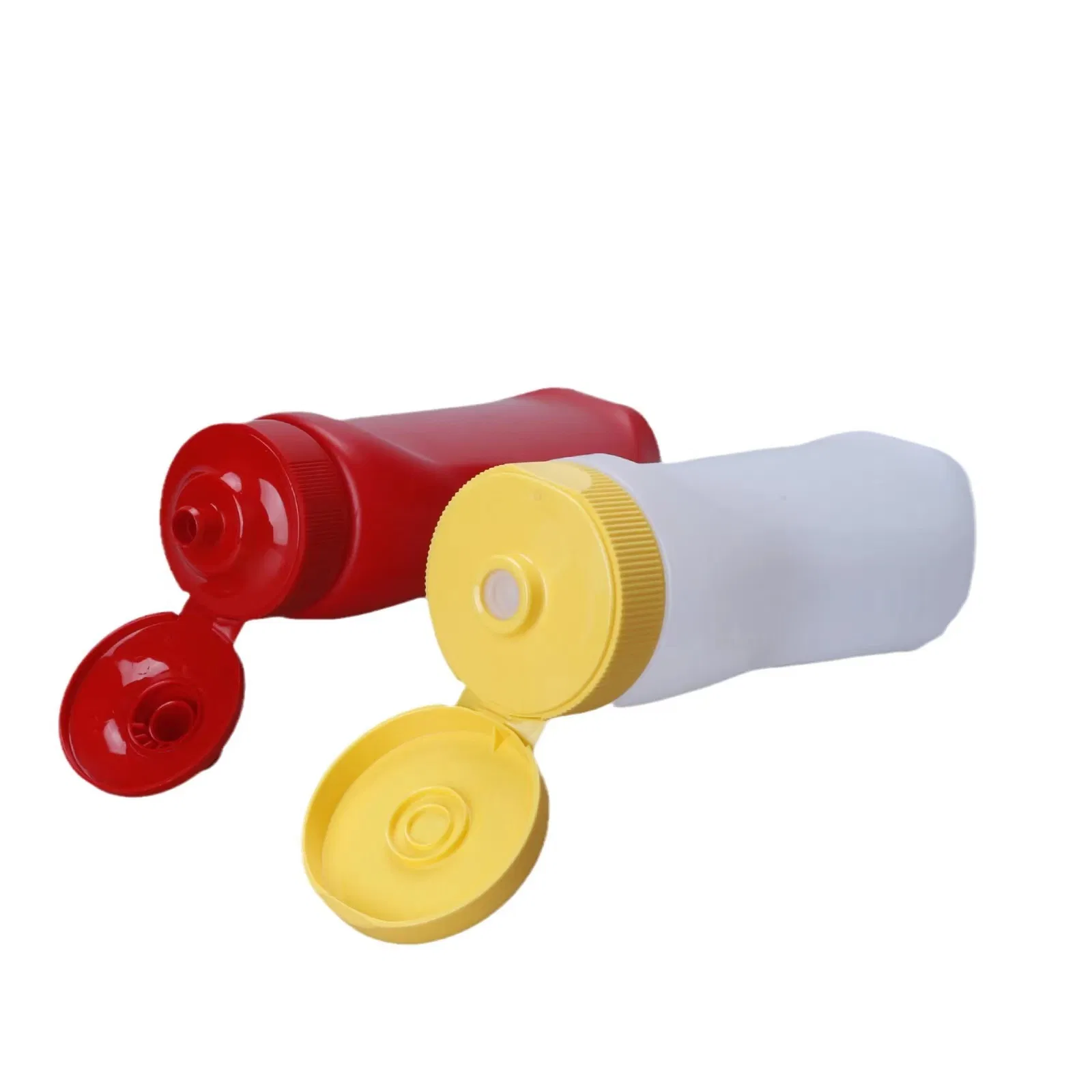Flip Top Cap/500g PE Plastic Sauce Squeeze Sauce Bottle with Clamshell/Plastic Bottle Cap/Plastic Bottle