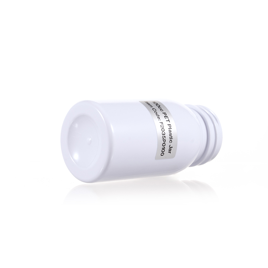 Amber PET Plastic Pill Bottles 100cc BPA Free Food Grade