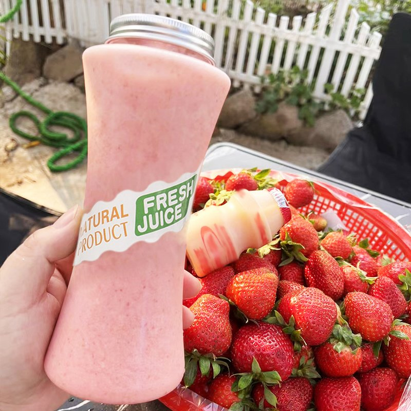 Souvenir Gifts Promotion Custom 500ml Pet Liquid Bubble Tea Milk Plastic Bottle