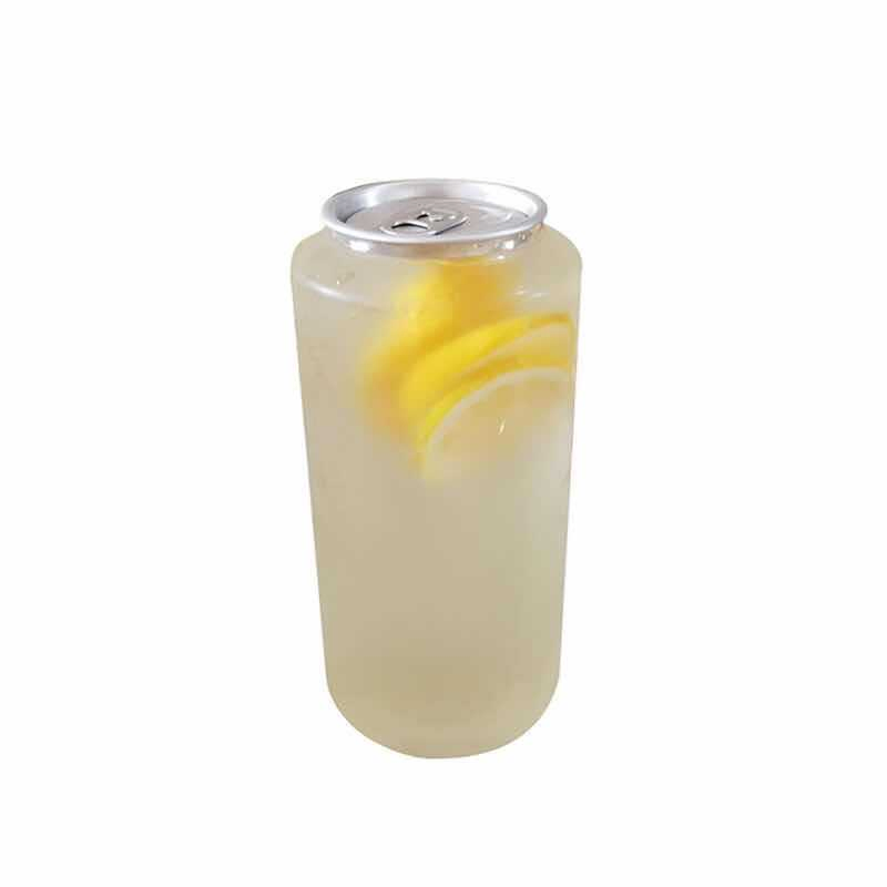 Hand Punch Lemon Tea Beverage Bottle Disposable Pet Plastic Can Juice Bottle Milk Tea Cup Can Lemon Tea